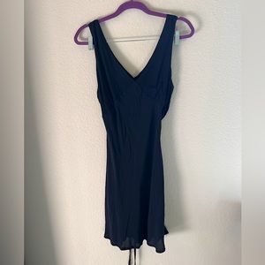 Black slip dress